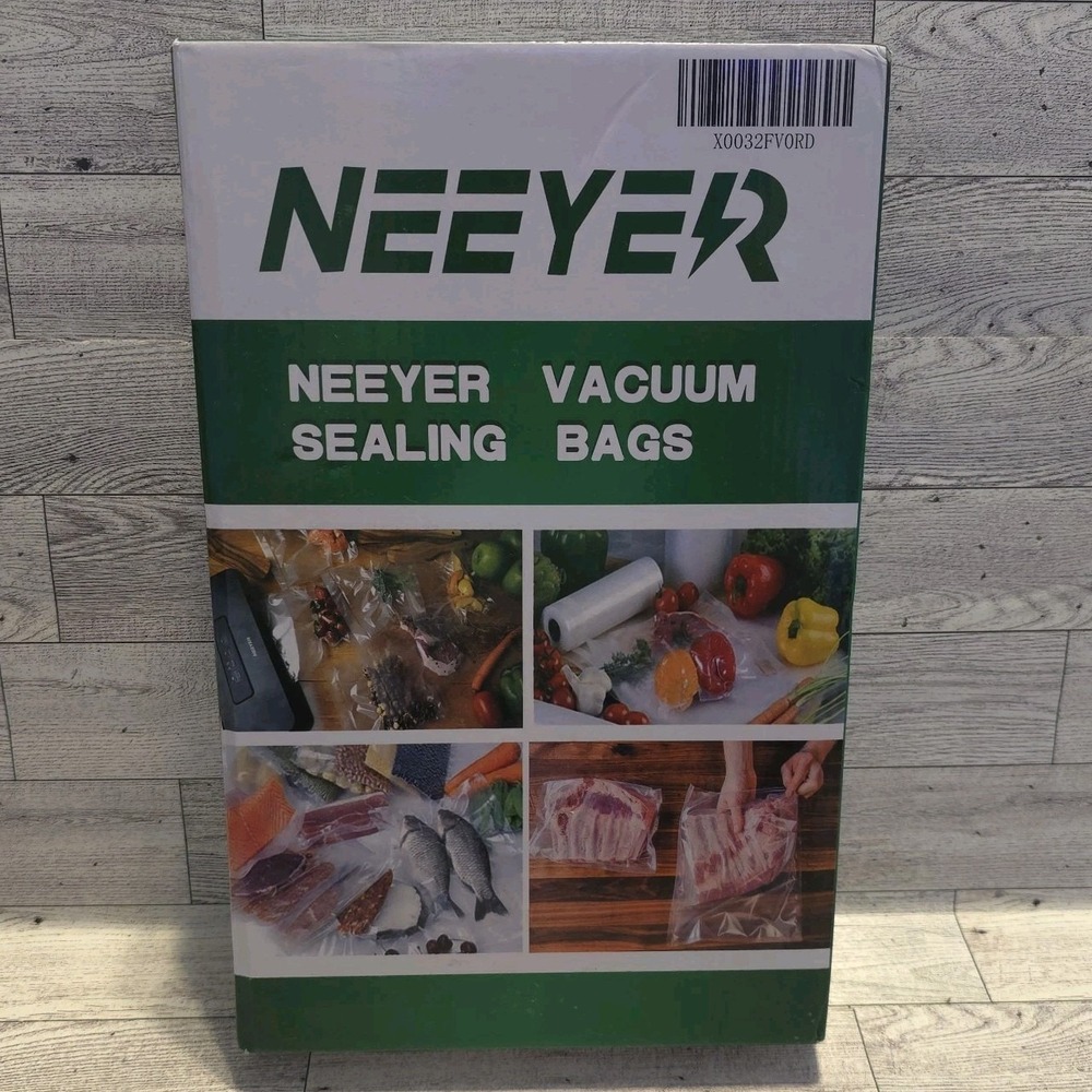 Vacuum Sealer Bags 100 Pre-Cut Pint Bags 8" x 12" BPA-Free for‎ Food Storage